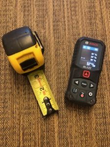 Tape measure & laser