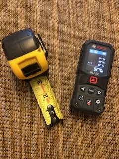 Tape measure & laser